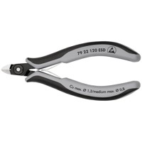 Produktbild von KNIPEX® - Präzisions-Elektronik-Seitenschneider 79 22 120 ESD pol. Mehrkomp. 12