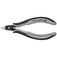 Produktbild von KNIPEX® - Präzisions-Elektronik-Seitenschneider 79 62 125 ESD pol. Mehrkomp. 12