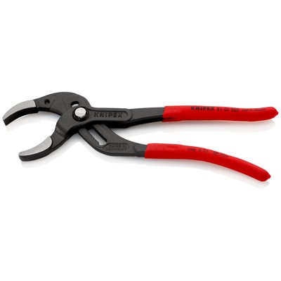 Produktbild von KNIPEX® - Siphonzange 81 01 250 schwarz atramentiert kunststoffüberzogen 250mm