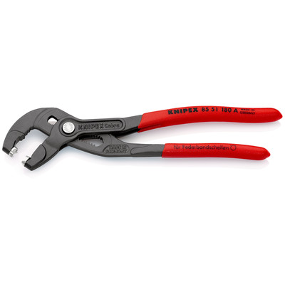 Produktbild von KNIPEX® - Federbandschellenzange 85 51 180 A grau atramentiert kstüberz. 180mm