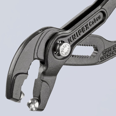 Produktbild von KNIPEX® - Federbandschellenzange 85 51 180 A grau atramentiert kstüberz. 180mm
