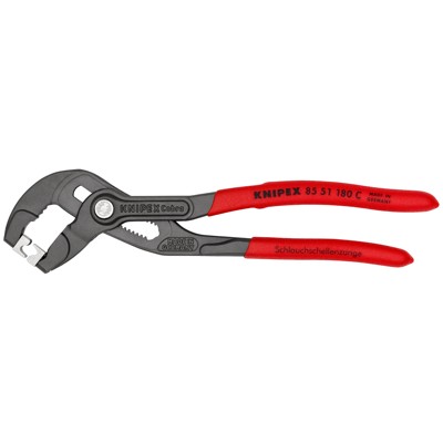 Produktbild von KNIPEX® - Schlauschellenzange 85 51 180 C grau atramentiert kstüberz. 180mm