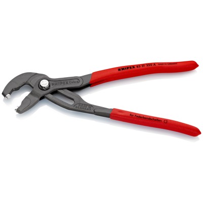 Produktbild von KNIPEX® - Federbandschellenzange 85 51 250 A grau atramentiert kstüberz. 250mm