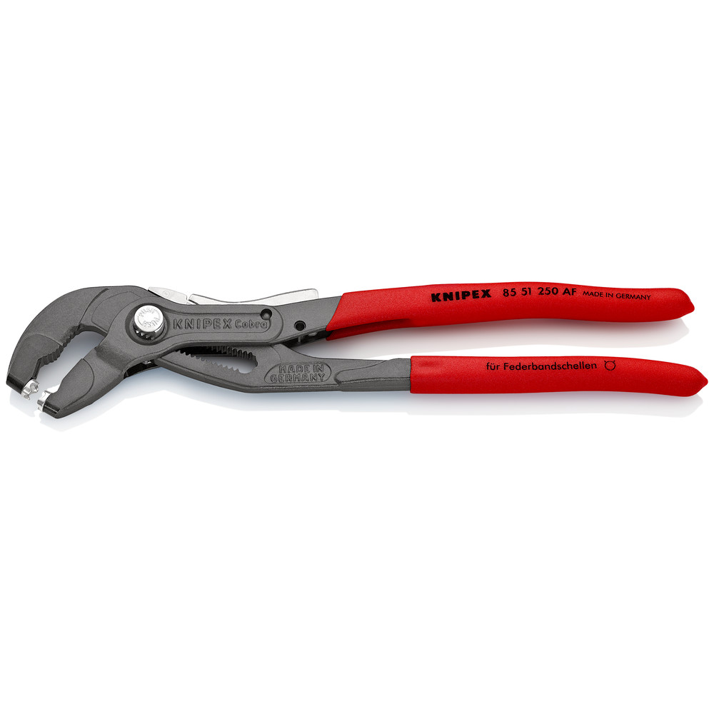 KNIPEX® Federbandschellenzange 85 51 250 AF grau atramentiert kstüberz. 250mm Produktbild img1 L