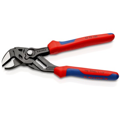 Produktbild von KNIPEX® - 86 02 180 Zangenschlüssel Zange und Schraubenschlüssel in einem Werkz