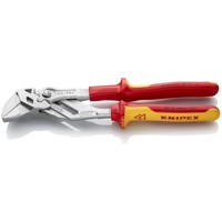 Produktbild von KNIPEX® - Zangenschlüssel 86 06 250 verchromt Mehrkomponenten VDE isoliert 250m