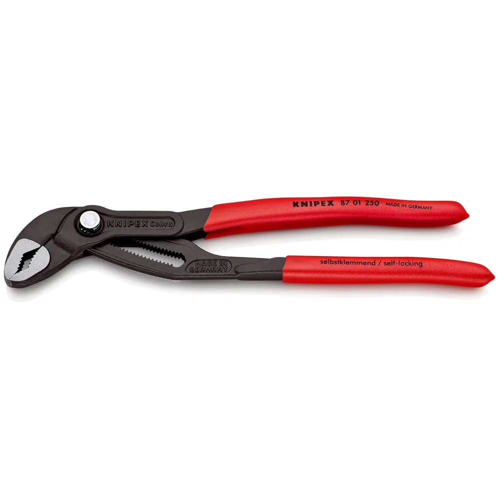 KNIPEX Wasserpumpenzange Cobra® 87 01 250 poliert kunststoffüberzogen 250mm Produktbild img1 L