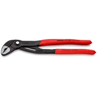KNIPEX Cobra® Hightech-Wasserpumpenzange mit rutschhemmendem Kunststoff überzogen grau atramentiert Produktbild