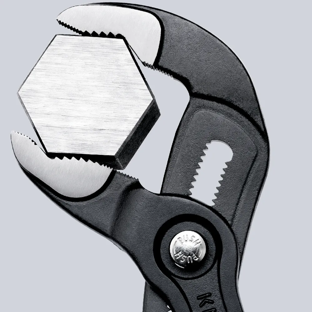 KNIPEX Wasserpumpenzange Cobra® 87 01 250 poliert kunststoffüberzogen 250mm Produktbild img6 L