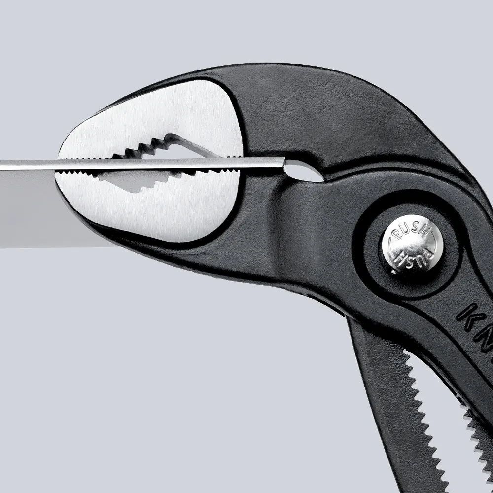 KNIPEX Wasserpumpenzange Cobra® 87 01 250 poliert kunststoffüberzogen 250mm Produktbild img7 L
