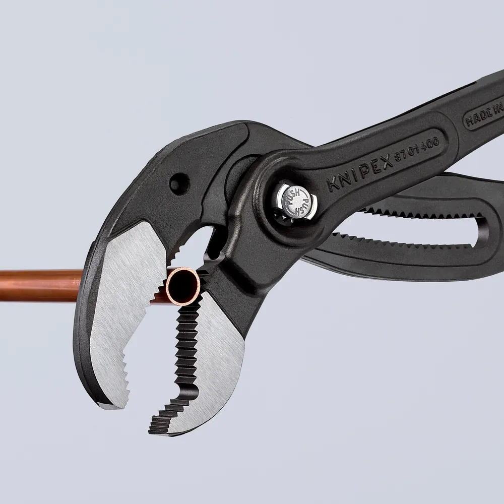 KNIPEX Wasserpumpenzange Cobra® 87 01 400 poliert kunststoffüberzogen 400mm Produktbild img9 L