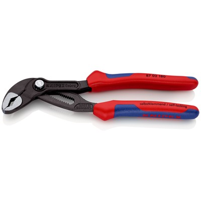 Produktbild von KNIPEX® - Wasserpumpenzange Cobra® 87 02 180 poliert Mehrkomponenten 180mm