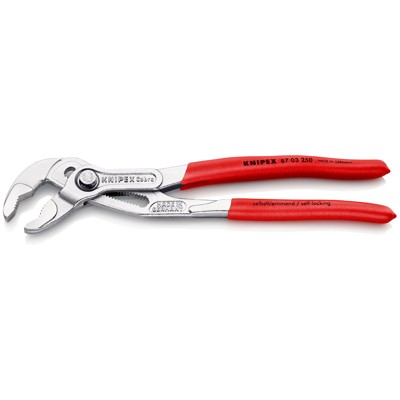 Produktbild von KNIPEX® - Wasserpumpenzange Cobra® 87 03 250 verchromt kunststoffüberzogen 250m