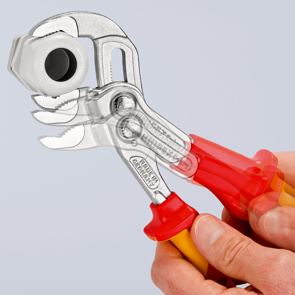 KNIPEX® Wasserpumpenzange Cobra® 87 26 250 verchromt MK VDE isoliert 250mm Produktbild img3 L
