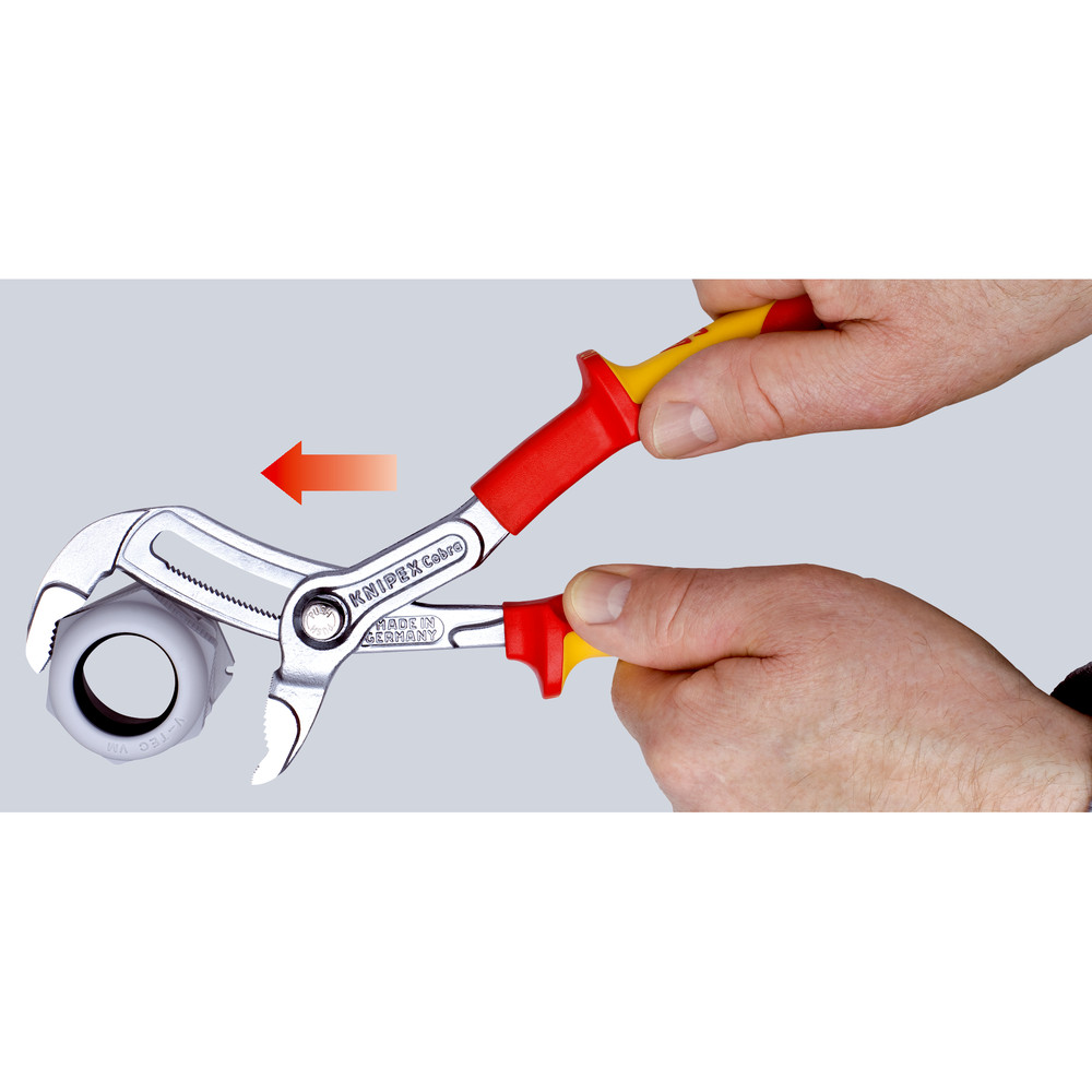 KNIPEX® Wasserpumpenzange Cobra® 87 26 250 verchromt MK VDE isoliert 250mm Produktbild img4 L