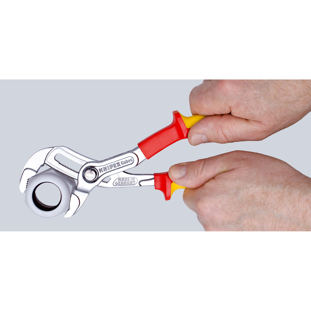 KNIPEX® Wasserpumpenzange Cobra® 87 26 250 verchromt MK VDE isoliert 250mm Produktbild img5 L