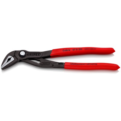 Produktbild von KNIPEX® - Wasserpumpenzange Cobra® 87 51 250 poliert kunststoffüberzogen 250mm