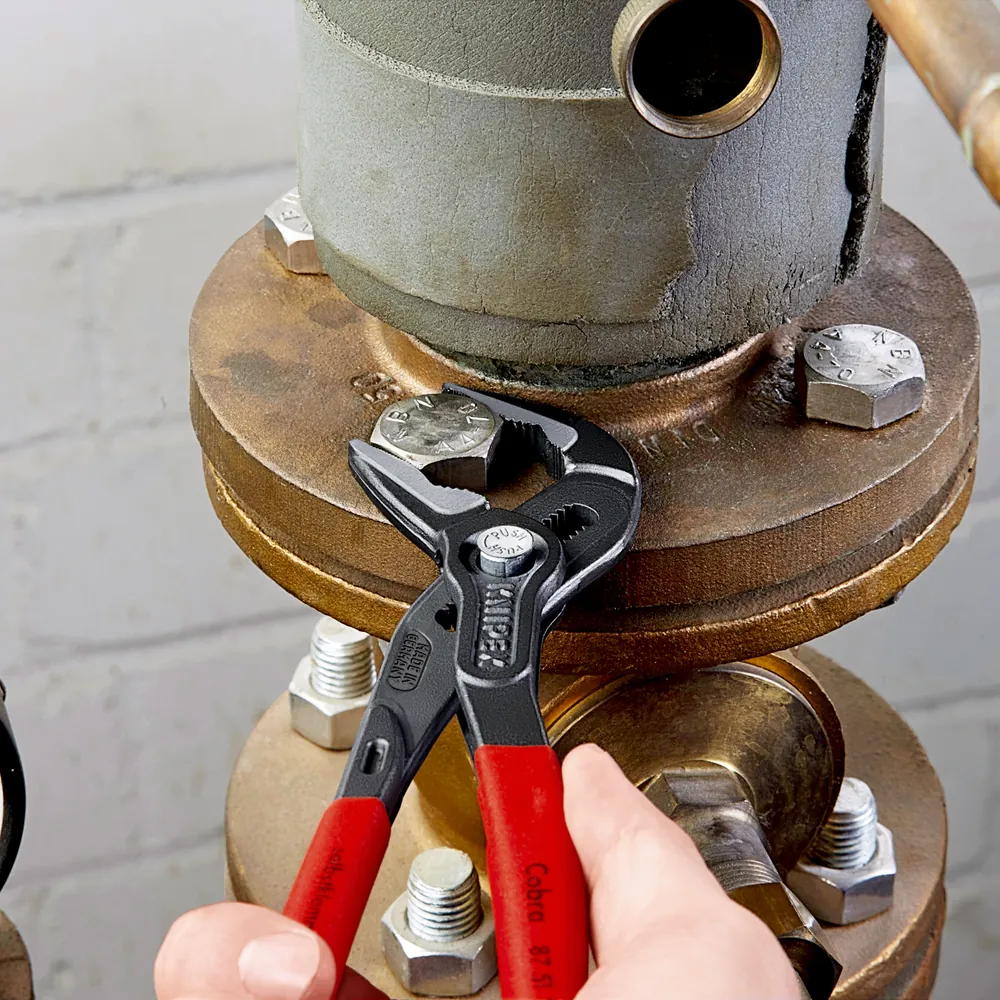 KNIPEX Wasserpumpenzange Cobra® 87 51 250 poliert kunststoffüberzogen 250mm Produktbild img3 L