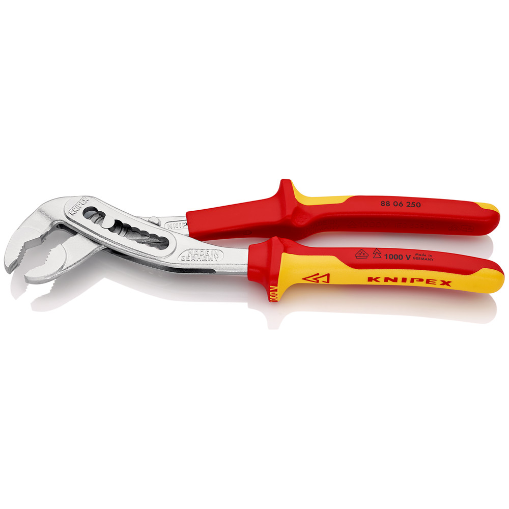 KNIPEX® Wasserpumpenzange Alligator® 88 06 250 verchromt Mehrkomp. VDE 250mm Produktbild img2 L