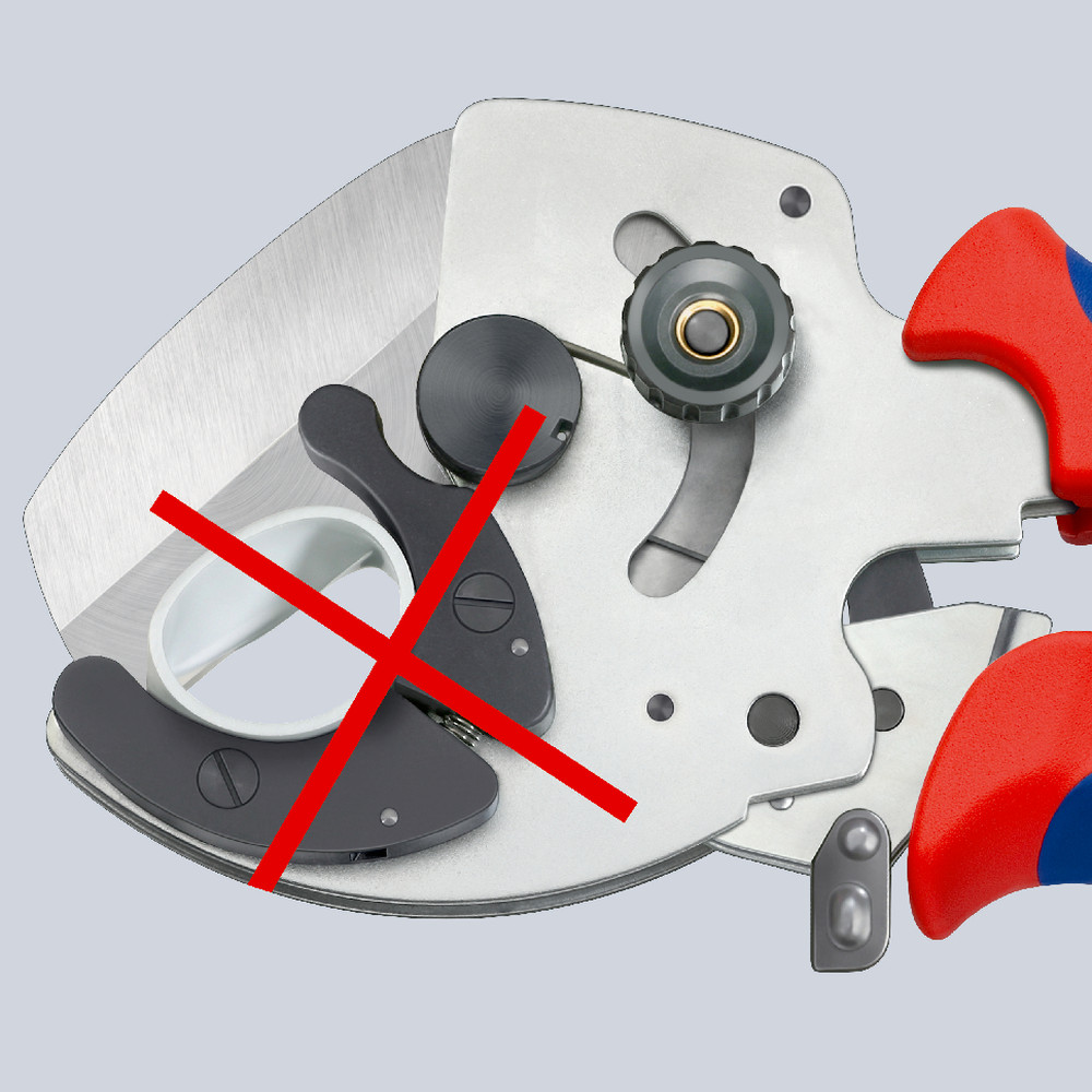 KNIPEX 90 25 40 Rohrschneider Verbund- /Kunststoffrohre, Mehrkomponenten-Hüllen 210mm Produktbild img4 L