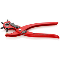 KNIPEX® Revolverlochzange 90 70 220 rot pulverbeschichtet ohne Hülle 220mm Produktbild