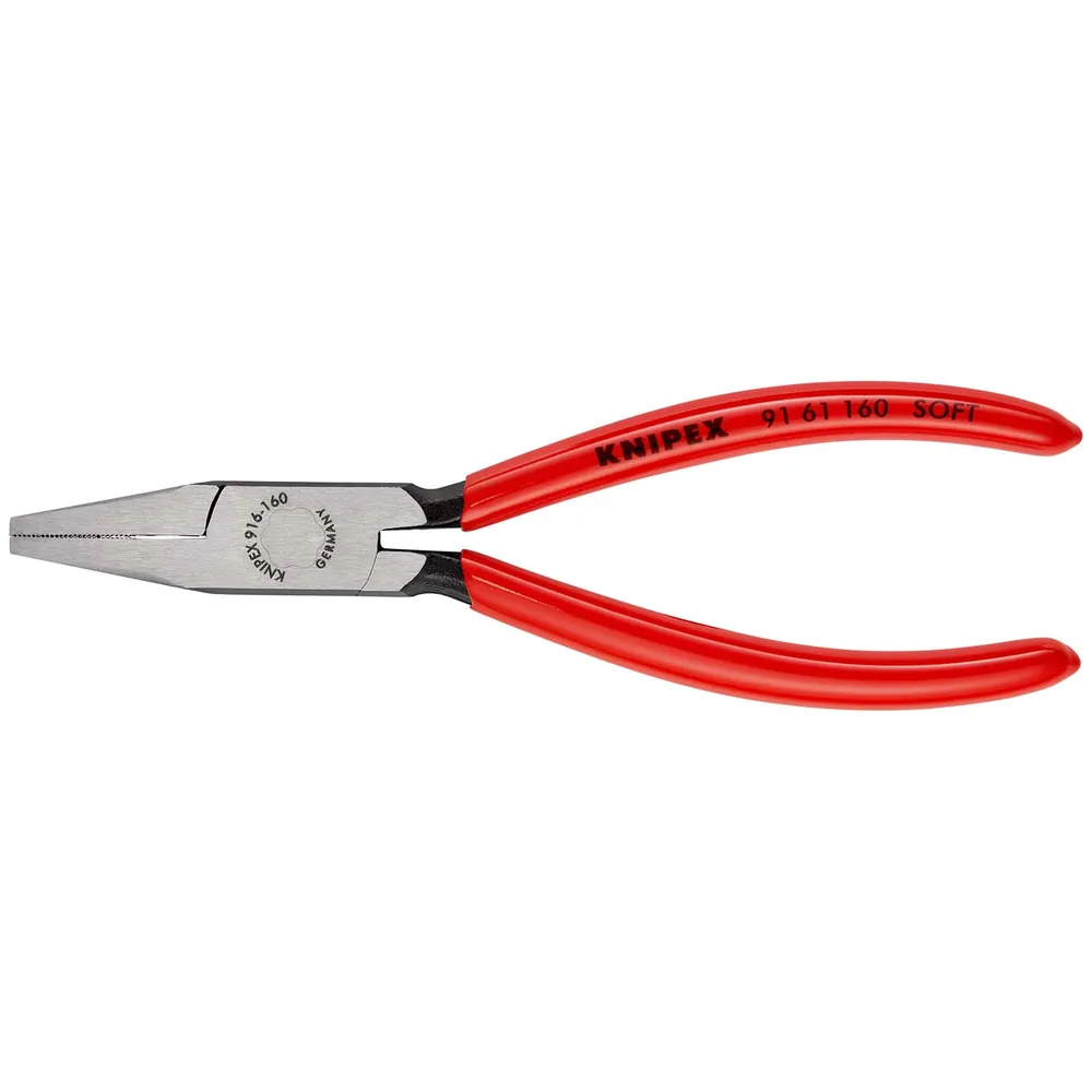 KNIPEX 91 61 160 Glasflachzange mit Kunststoff überzogen schwarz atramentiert 160mm Produktbild img1 L