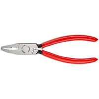 KNIPEX® 91 71 160 Glaskröselzange mit Kunststoff überzogen schwarz atramentiert 160mm Produktbild