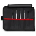 KNIPEX 92 00 02 Präzisionspinzetten-Set 5-teilig 195mm Produktbild