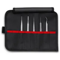KNIPEX 92 00 02 Präzisionspinzetten-Set 5-teilig 195mm Produktbild