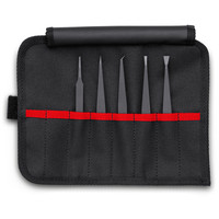 KNIPEX 92 00 05 ESD Kunststoffpinzetten-Set ESD 5-teilig 195mm Produktbild