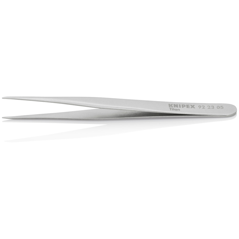 KNIPEX Präzisions-Pinzette 92 23 05 rostfrei gerade schmal glatt 120mm Produktbild img2 L