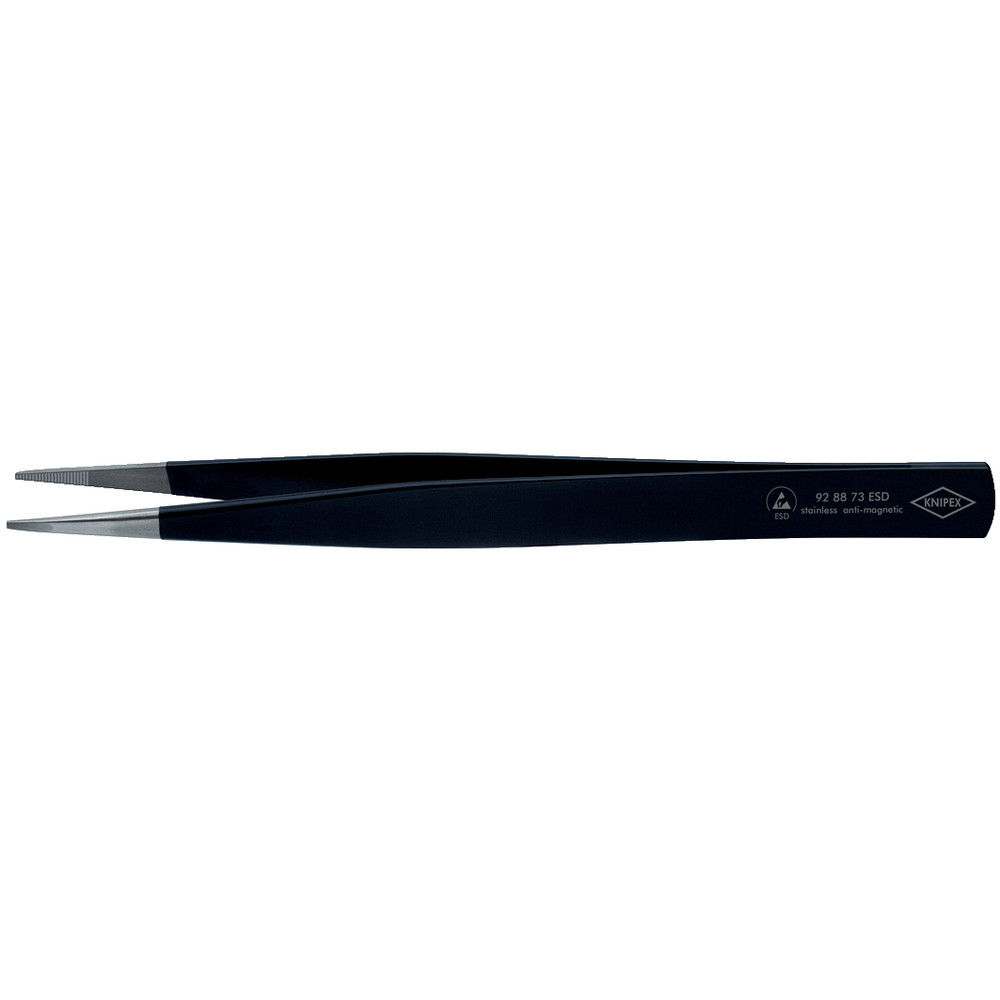 KNIPEX® Präzisions-Pinzette 92 88 73 ESD rostfrei gerade eckig glatt 130mm Produktbild img1 L