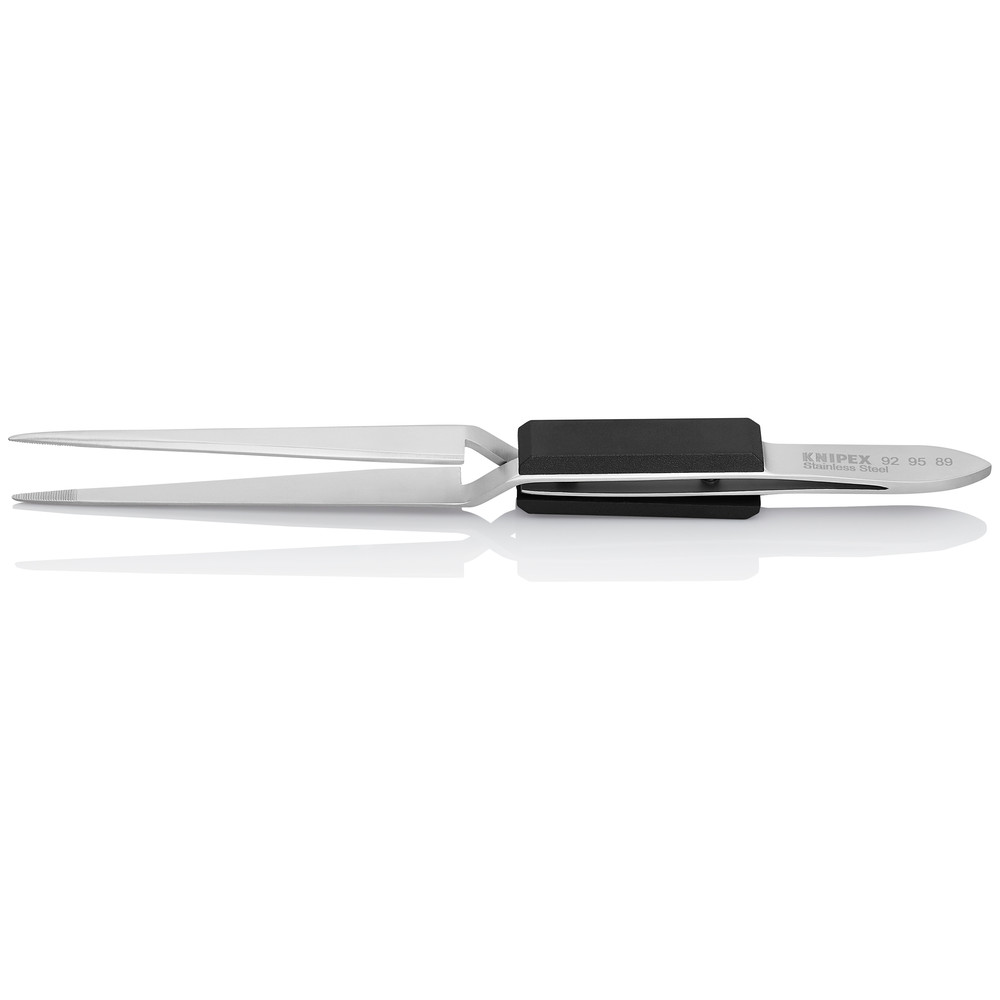 KNIPEX® Kreuz-Pinzette 92 95 89 gerade schmal Kunststoff-Griffschalen 160mm Produktbild img2 L