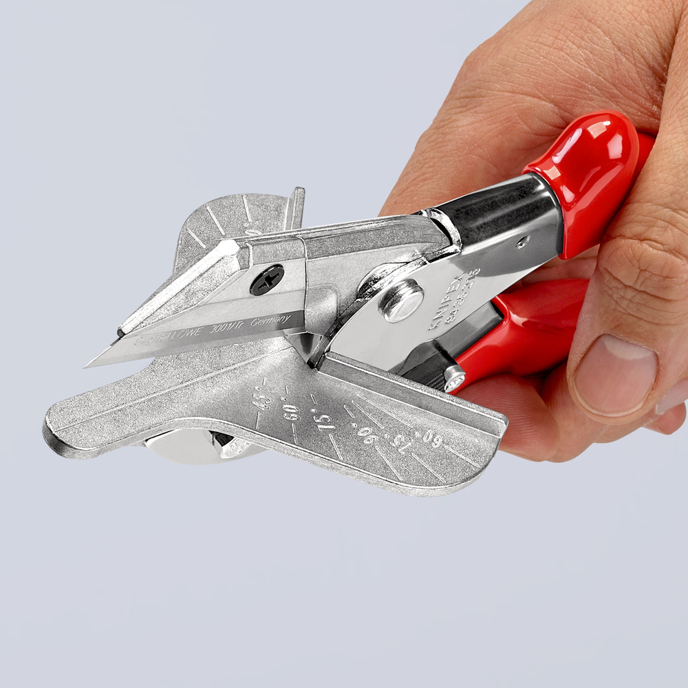 KNIPEX 94 35 215 Gehrungsschere Kunststoff- und Gummiprofile, Kunststoff-Hüllen 215mm Produktbild img10 L