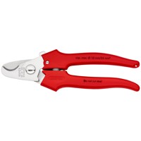 Produktbild von KNIPEX® - Kabelschere 95 05 165 poliert rostfrei kunststoffüberzogen ø10mm 165m