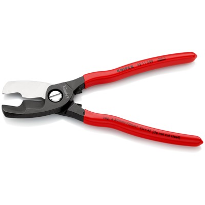 Produktbild von KNIPEX® - Kabelschere 95 11 200 Doppelschneide brüniert kstüberz. ø20mm 200mm