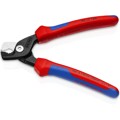 Produktbild von KNIPEX® - 95 12 160 SB Kabelschere mit Stufenschnitt mit Mehrkomponenten-Hüllen