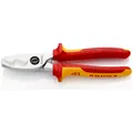KNIPEX Kabelschere 95 16 200 Doppelschneide verchromt MK VDE ø20mm 200mm Produktbild