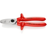 Produktbild von KNIPEX® - Kabelschere 95 17 200 Doppelschneide verchr. tauchisoliert ø20mm 200m