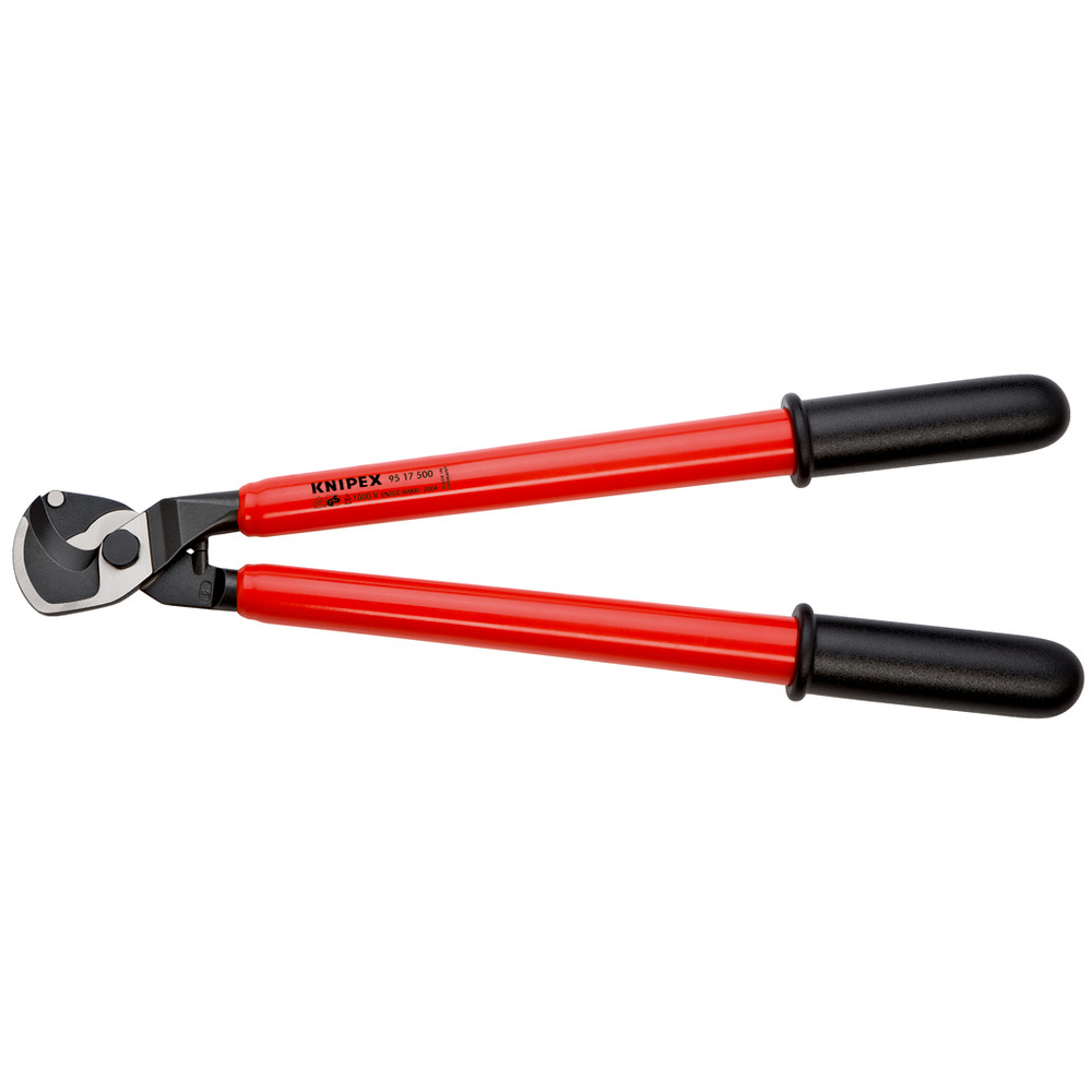 KNIPEX Kabelschere 95 17 500 poliert tauchisoliert VDE ø27mm 500mm Produktbild img1 L