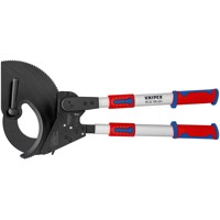 Produktbild von KNIPEX® - Kabelschere 95 32 100 Ratschenfunktion teleskopierbar brün. MK ø100mm