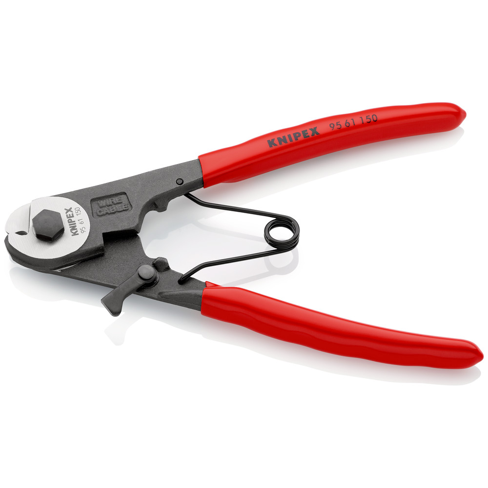 KNIPEX® Bowdenzugschneider 95 61 150 poliert kunststoffüberzogen ø3mm 150mm Produktbild img2 L
