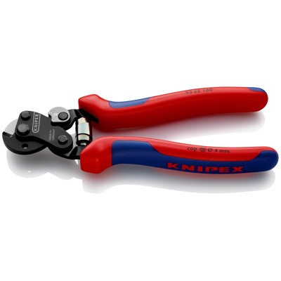 Produktbild von KNIPEX® - Drahtseilschere 95 62 160 brüniert kunststoffüberzogen ø4 160mm