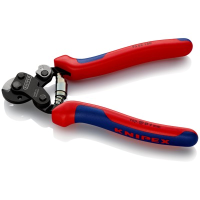 Produktbild von KNIPEX® - Drahtseilschere 95 62 160 brüniert kunststoffüberzogen ø4 160mm