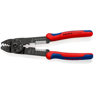 Produktbild von KNIPEX® - Crimpzange 97 21 215 B brüniert Mehrkomponenten 0,5-2,5mm² 230mm