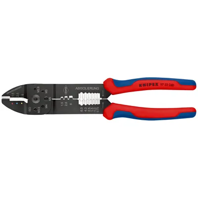 Produktbild von KNIPEX® - Crimpzange 97 22 240 schwarz lackiert Mehrkomponenten 0,5-6mm² 240mm