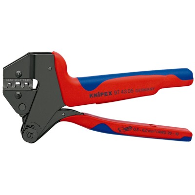 Produktbild von KNIPEX® - Crimp-Systemzange 97 43 05 brüniert Mehrkomponenten 0,5-6mm² 200mm