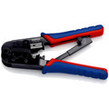 Produktbild von KNIPEX® - Crimpzange 97 51 10 SB Westernstecker brüniert MK RJ 11/12 RJ 45 190m