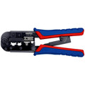Produktbild von KNIPEX® - Crimpzange 97 51 10 SB Westernstecker brüniert MK RJ 11/12 RJ 45 190m