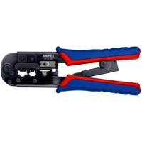 Produktbild von KNIPEX® - Crimpzange 97 51 10 Westernstecker brüniert MK RJ 11/12 RJ 45 190mm